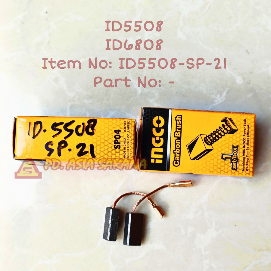 Carbon Brush INGCO ID6808-SP-21 Arang Mesin Bor Impact AA004C00243
