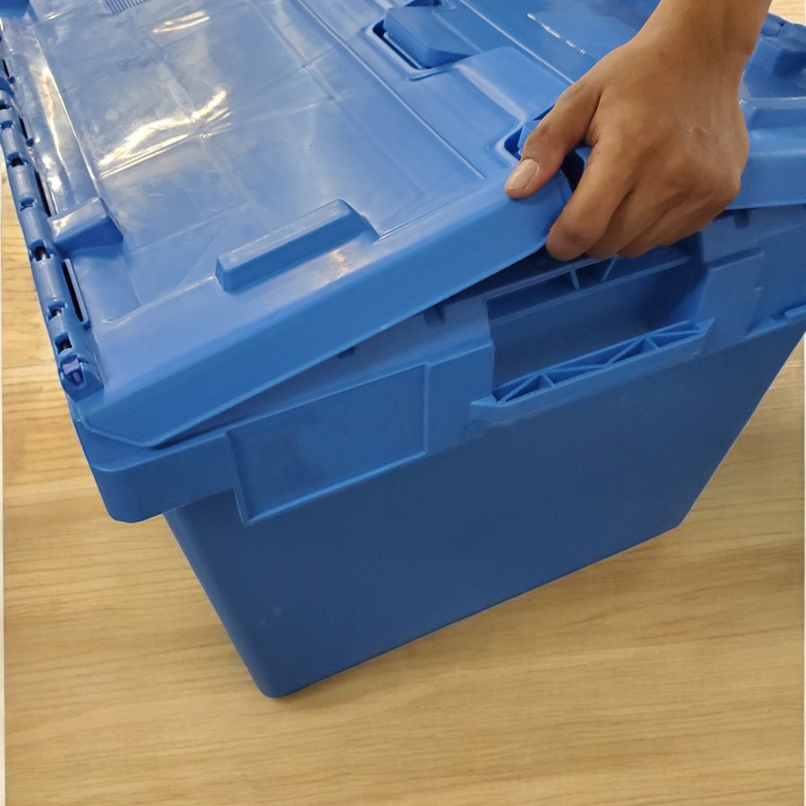 Box Container Susun 71x57x48.5cm 80L 50Kg Kotak Plastik Tutup Stackable WL-58