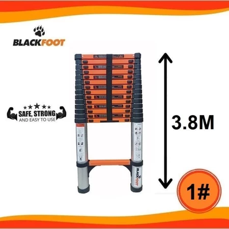 Tangga Teleskopik 3.8 Meter Alumunium Single / Telescopic Ladder 3.8M