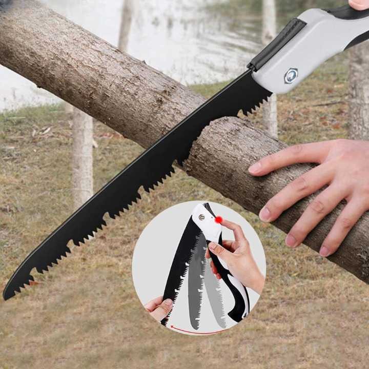 Gergaji Kayu Lipat 240mm SK5 Dahan Pohon Batang Folding Saw Bambu LA