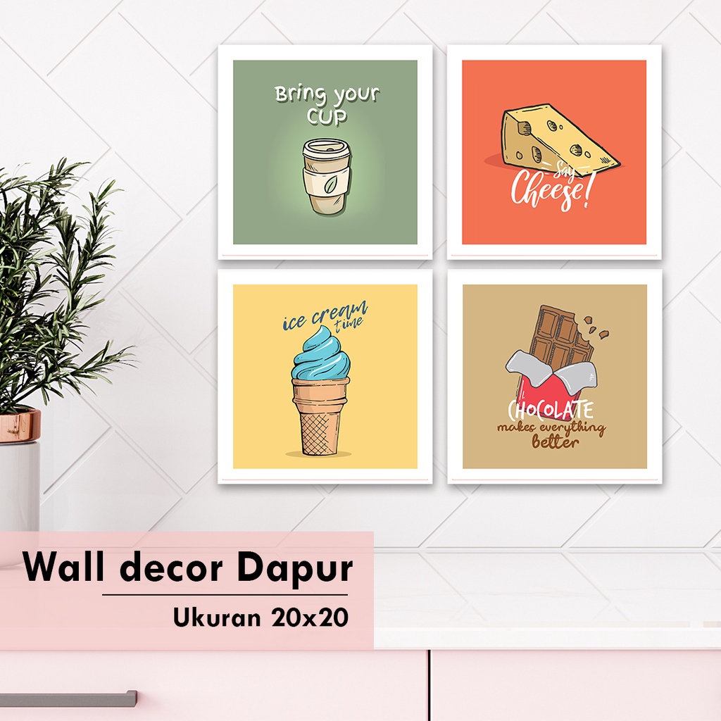 Hiasan dinding rumah wall decor pajangan dekorasi dapur rumah minimalis