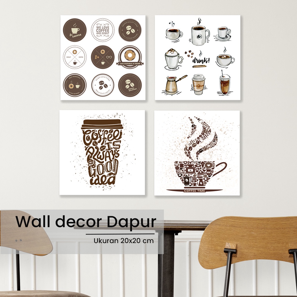 hiasan dinding walldecor kafe pajangan cofee dekorasi dinding dapur
