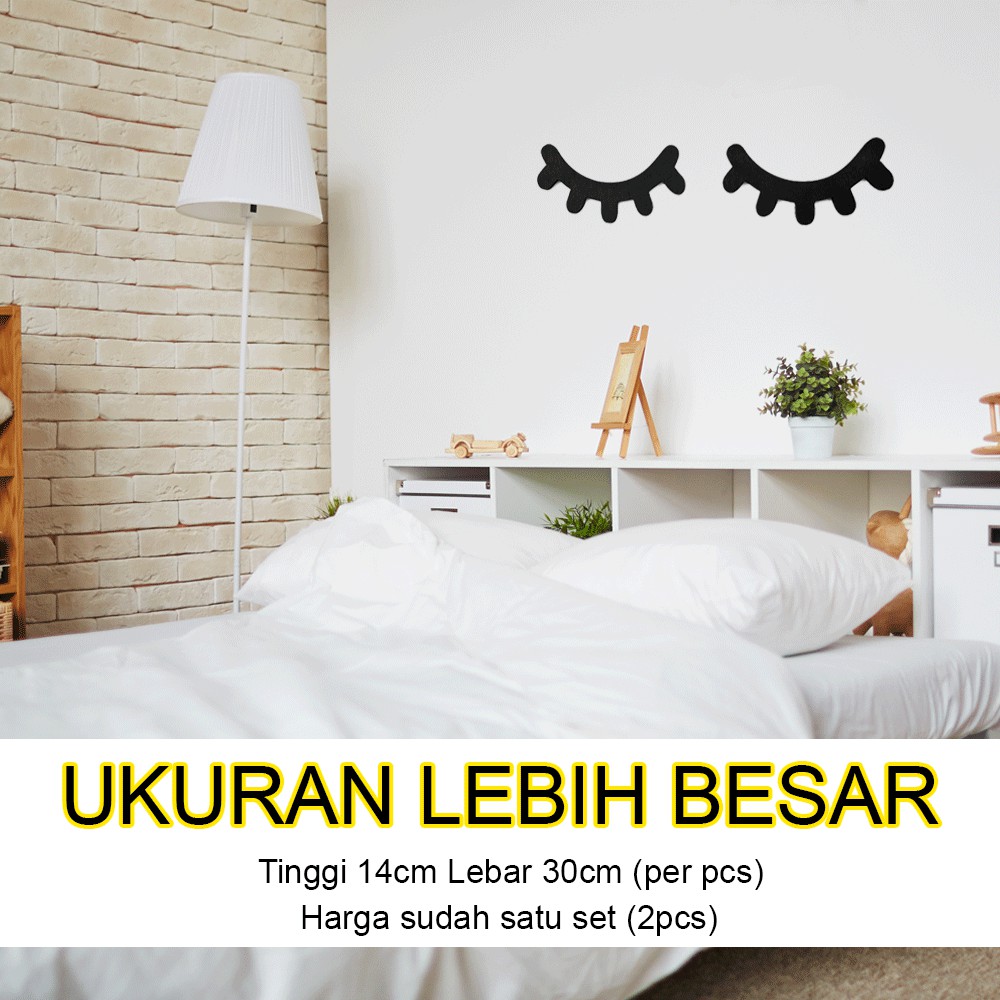Walldecor Hiasan Dinding Sleep Eye Ukuran Besar Pajangan kamar anak