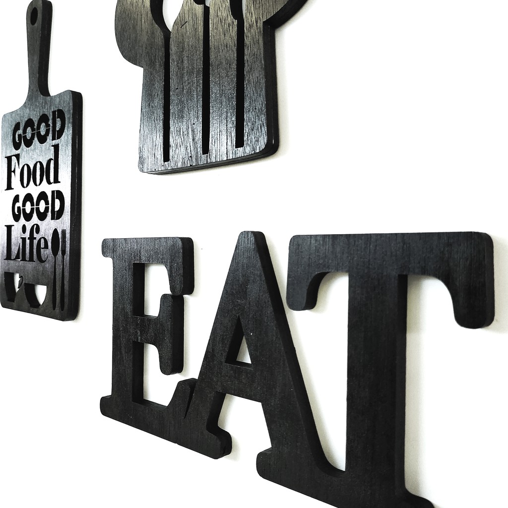 Hiasan dinding dapur wall decor minimalis pajangan dapur laser cut hiasan kayu aesthetic pajangan dapur aesthetic