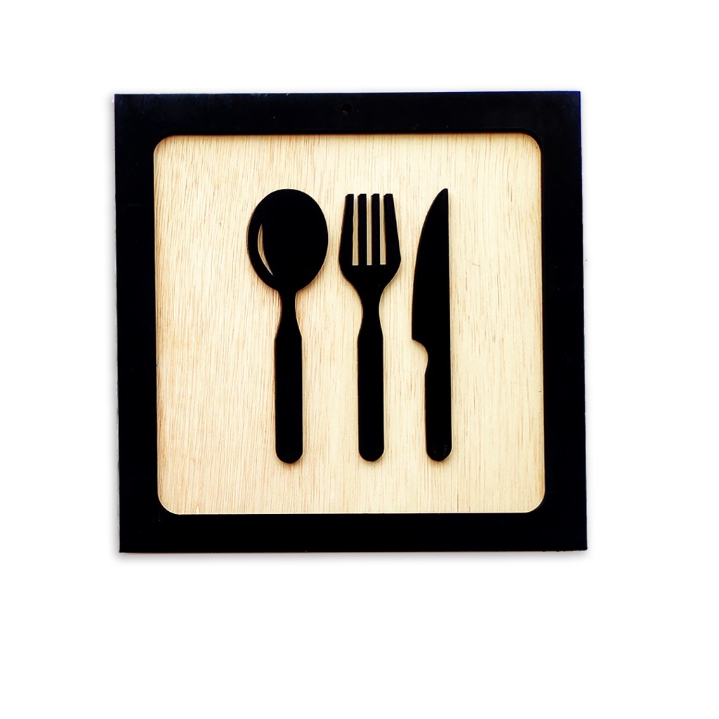 Hiasan dinding dekorasi rumah teko dapur pajangan dinding kayu laser cut