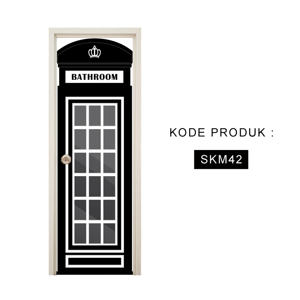 sticker pintu kamar mandi sticker dinding stiker pintu vinyl Box Telephone