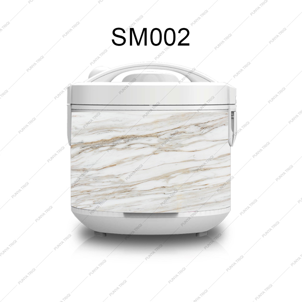 Stiker magic Com 1.8 L wallpaper Rice cooker Ukuran standar Jumbo Motif Marmer