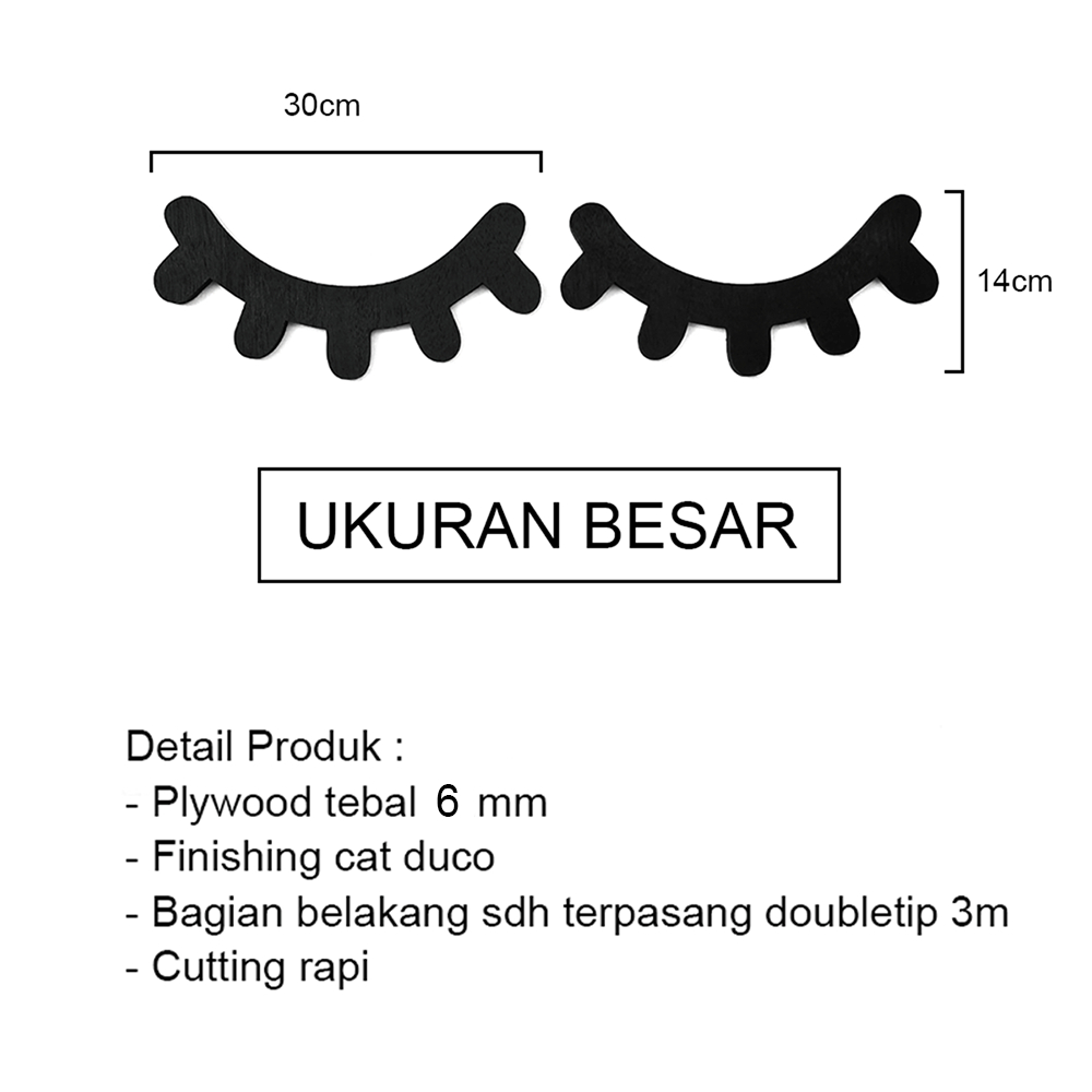 Walldecor Hiasan Dinding Sleep Eye Ukuran Besar Pajangan kamar anak