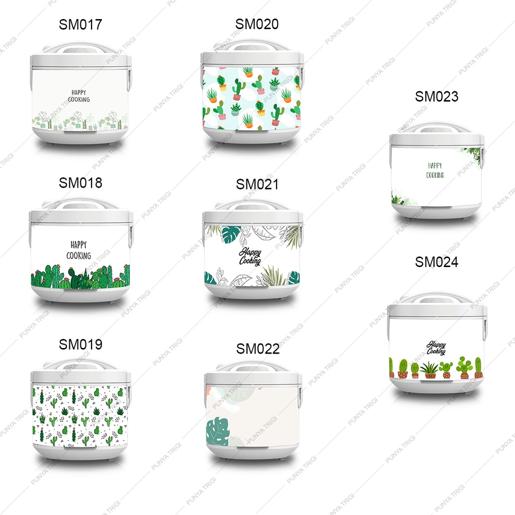 Stiker Magic com 1.8L STIKER Rice Cooker Motif Kaktus Tropical