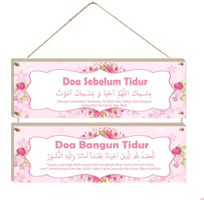 hiasan dinding rumah pajangan dekorasi kamar ruang tamu motif Pink Aesthetic