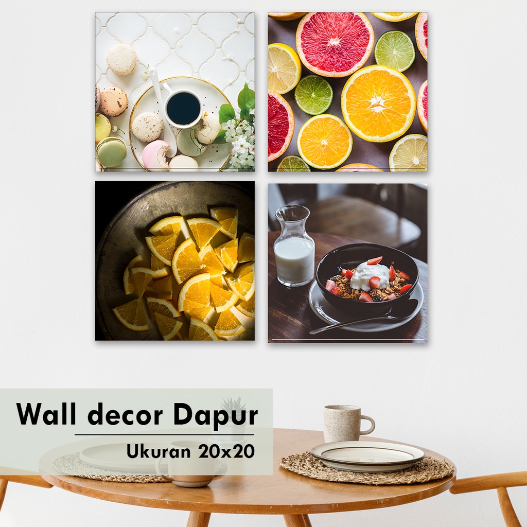 hiasan dinding dapur rumah pajangan kafe dekorasi rumah Walldecor murah Hiasan dapur Tema Cafe