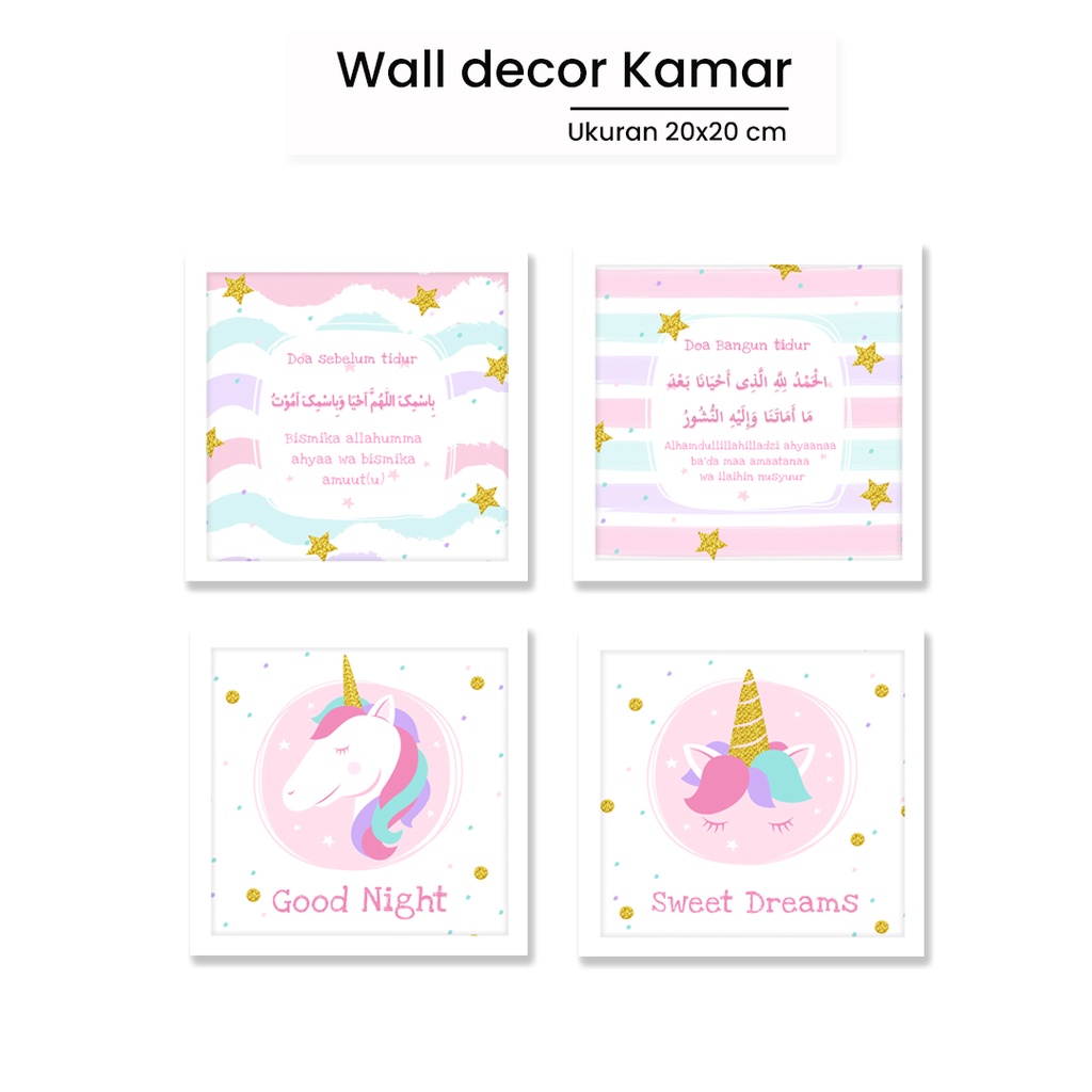 HIASAN dinding walldecor pajangan kamar anak perempuan dekorasi rumah warna pastel
