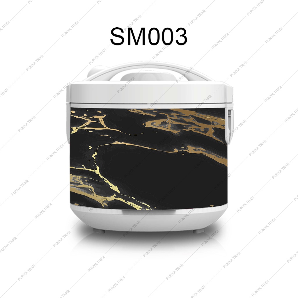 Stiker magic Com 1.8 L wallpaper Rice cooker Ukuran standar Jumbo Motif Marmer