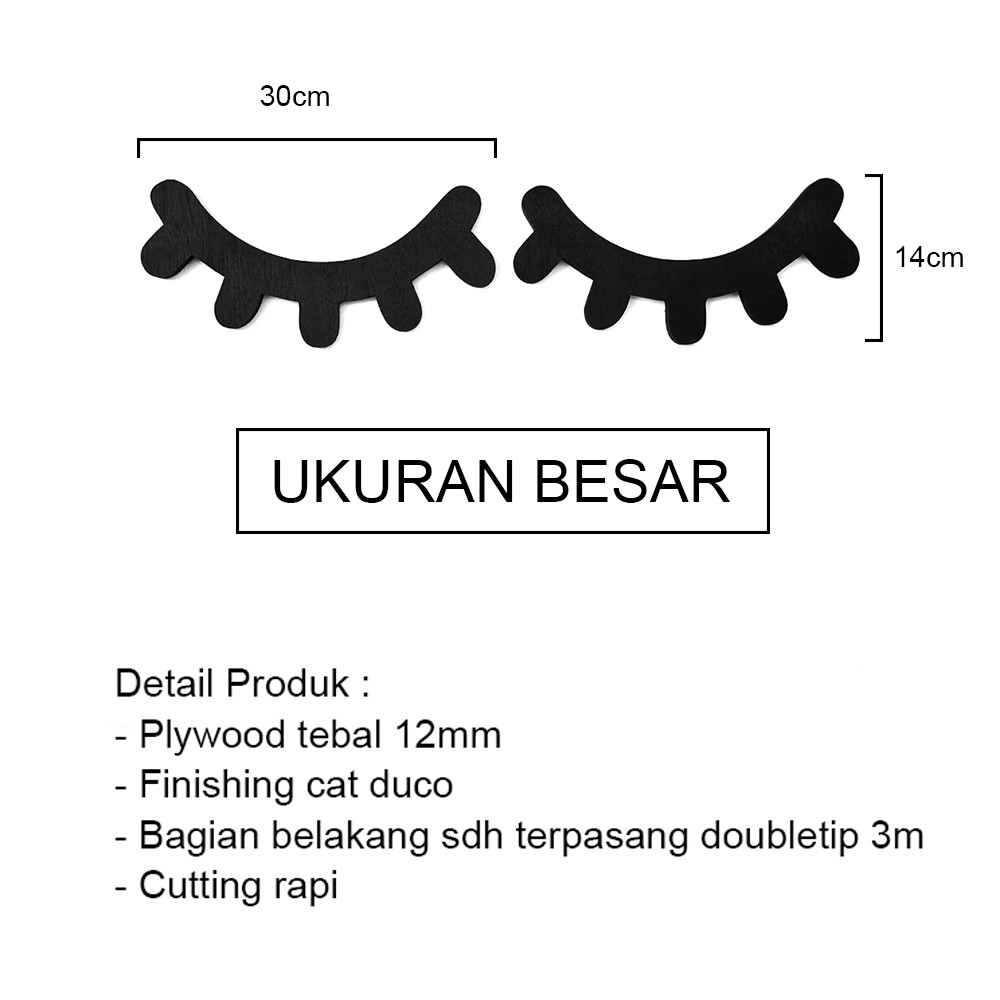 Walldecor Hiasan Dinding Sleep Eye Ukuran Besar Pajangan kamar anak
