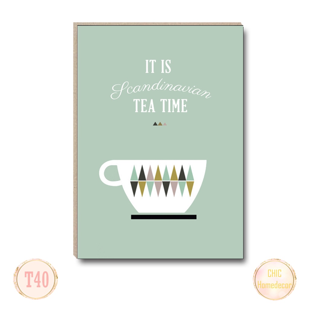 Dekorasi kafe hiasan vintage motif retro cofee hiasan dinding warna tosca
