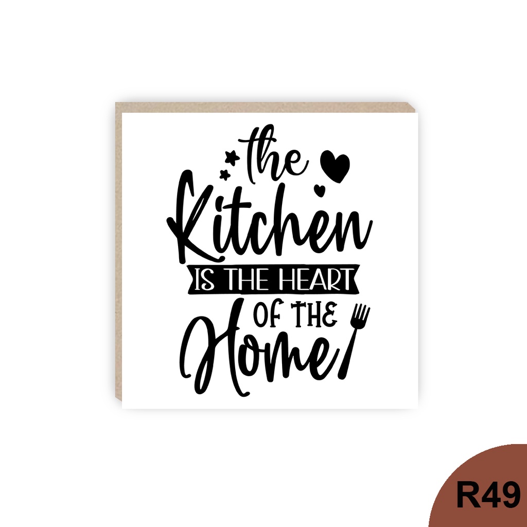 hiasan dinding dapur wall decor pajangan rumah dekorasi rumah minimalis warna hitam putih