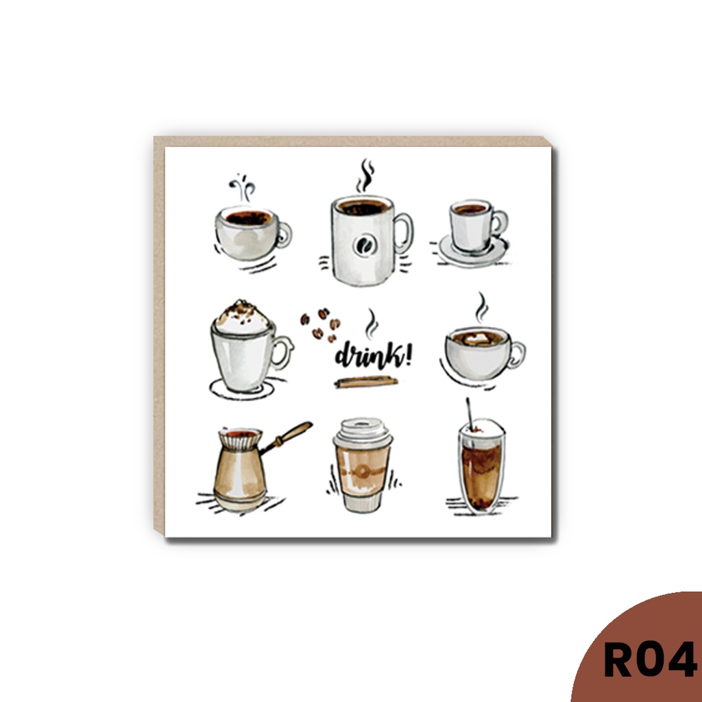 hiasan dinding walldecor kafe pajangan cofee dekorasi dinding dapur