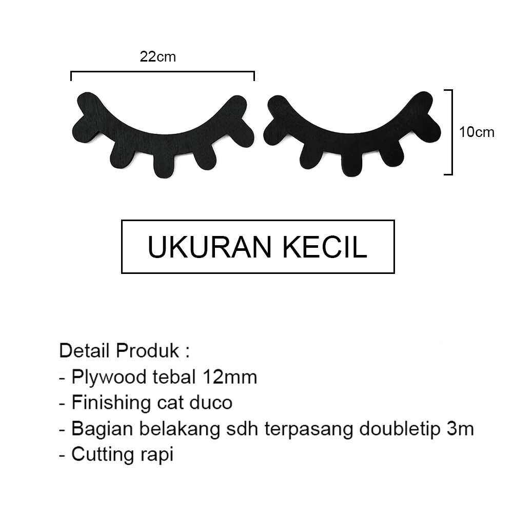 Walldecor Hiasan Dinding Sleep Eye Ukuran Besar Pajangan kamar anak