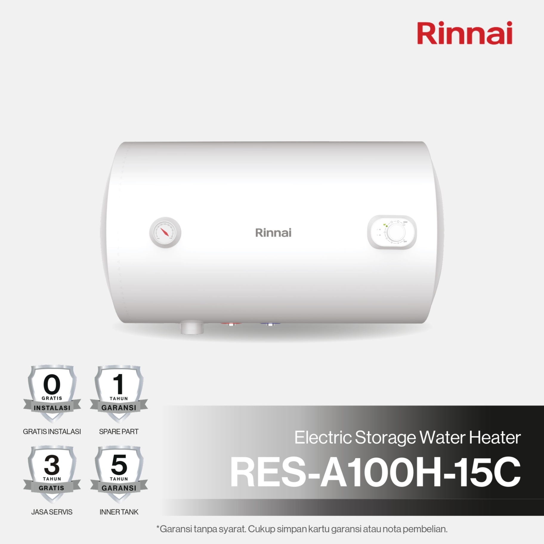 Rinnai Water Heater RES A100H-15C Rinnai Electric Water Heater