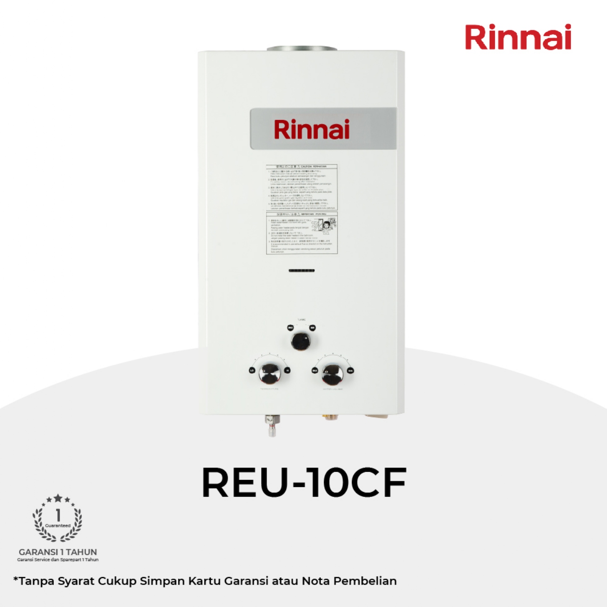 Rinnai Gas Water Heater REU-10CF Rinnai Gas Water Heater