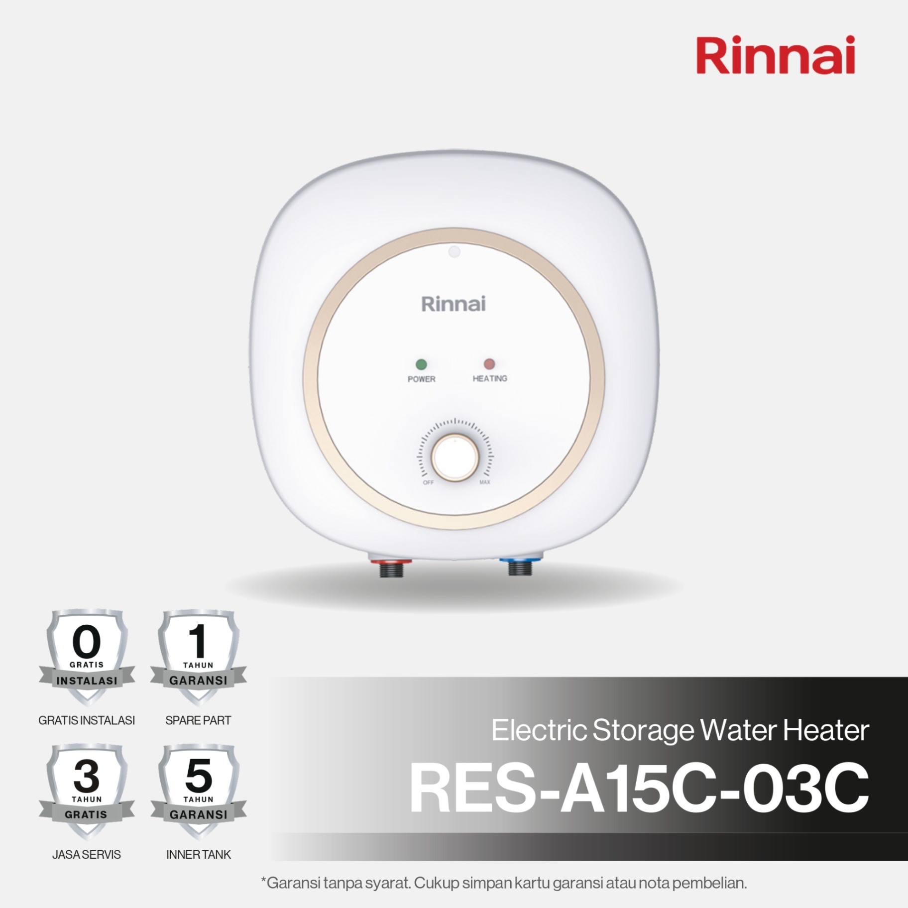 Rinnai Water Heater RES-A15C-03C Rinnai Electric Water Heater
