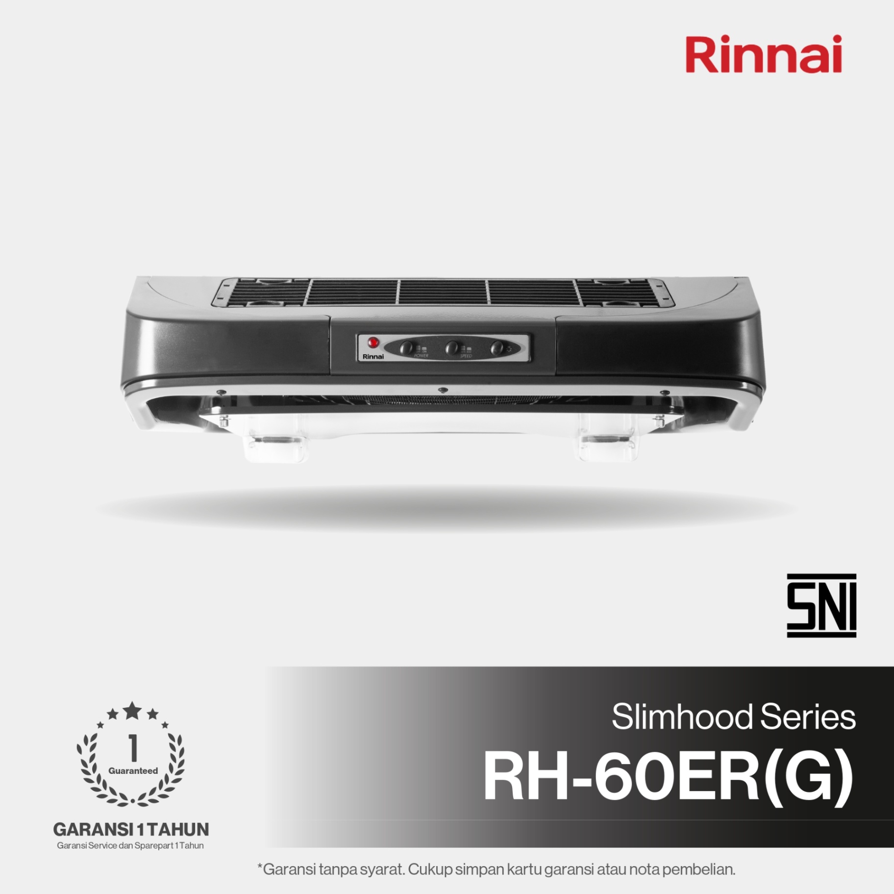 Rinnai Tudung Kompor - RH-60ER(G) Rinnai Cooker Hood
