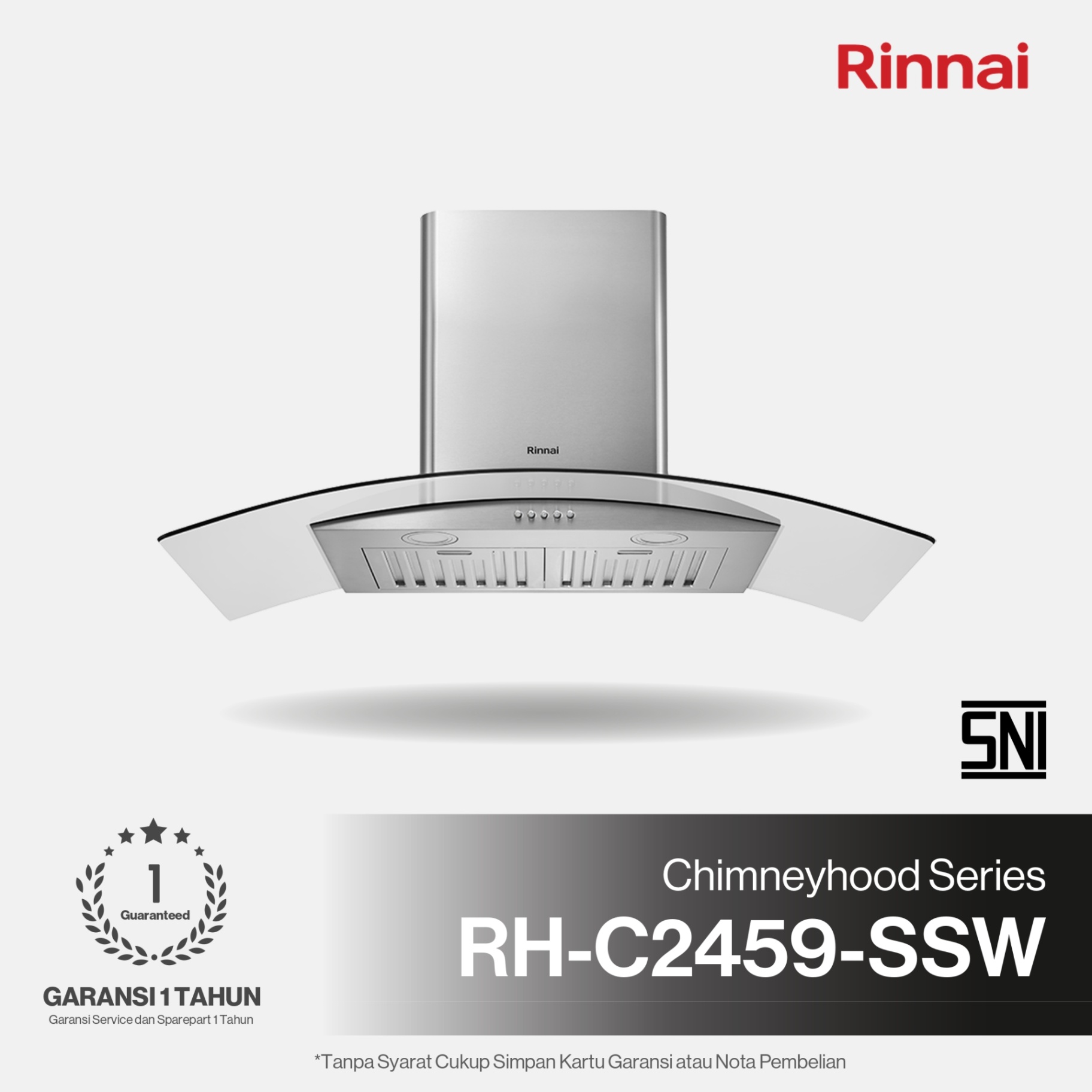 Rinnai Tudung Kompor - RH-C2459-SSW Rinnai Cooker Hood