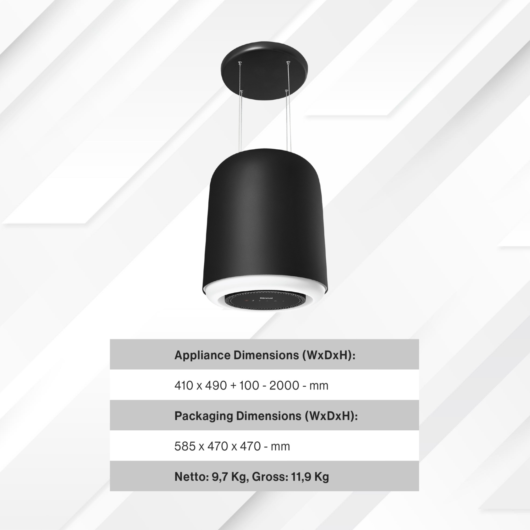 Rinnai Tudung Kompor - RH-D3154-BKR Rinnai Cooker Hood