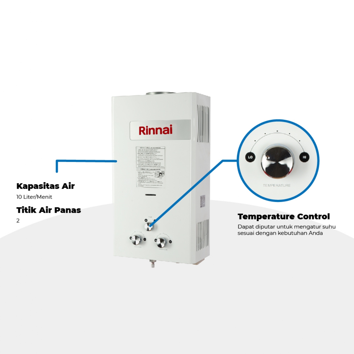 Rinnai Gas Water Heater REU-10CF Rinnai Gas Water Heater