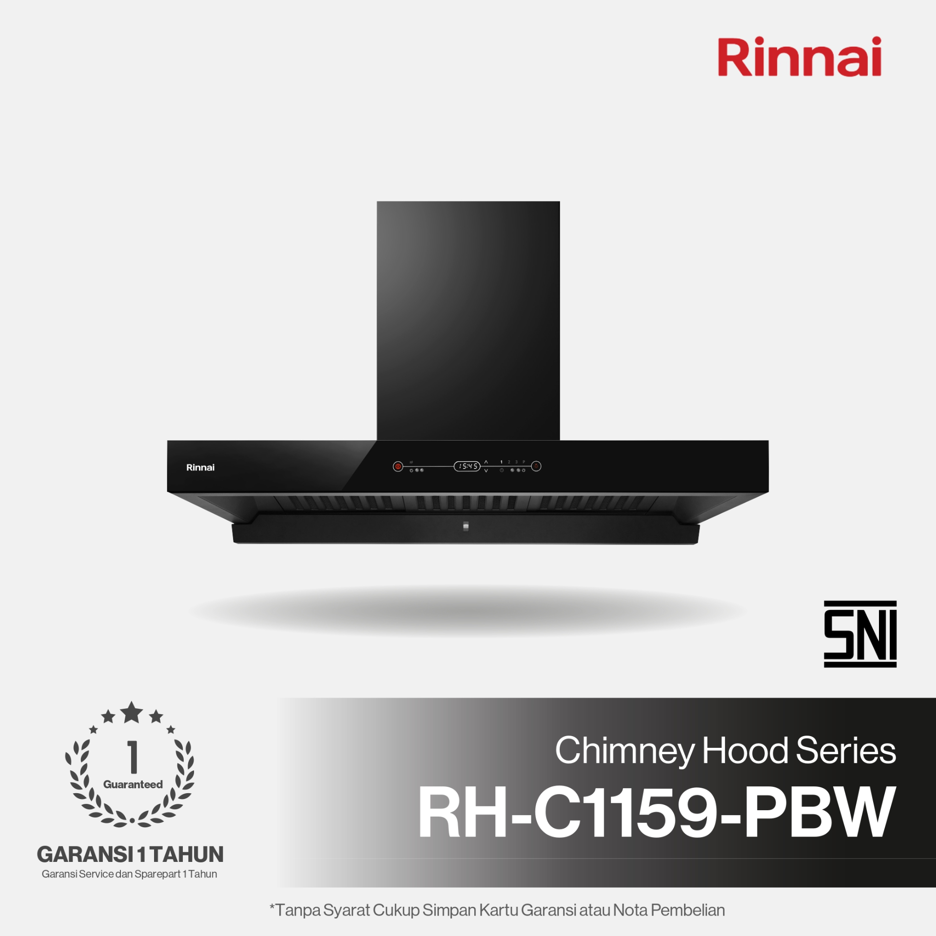 Rinnai Tudung Kompor - RH-C1159-PBW Rinnai Cooker Hood