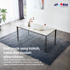 ATOORIN - Lance Orange Dining Table - Meja Makan Dengan 6 Kursi