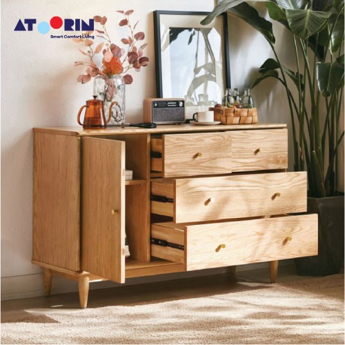 ATOORIN - Ryua Cabinet - Cabinet Penyimpanan Berbahan Kayu