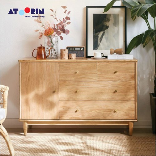 ATOORIN - Ryua Cabinet - Cabinet Penyimpanan Berbahan Kayu