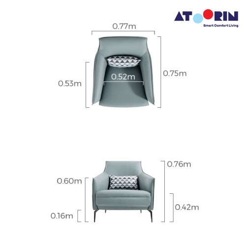 ATOORIN - Kane One Seater - Dudukan Satu Sofa / Leisure Chair