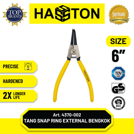 Hasston Tang Ring Ver 6" / Tang Snap Ring External dan Internal (4370)