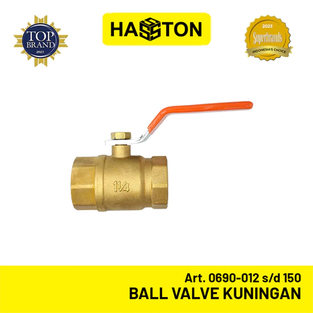 Hasston Ball Valve Kuningan/Katup Bola Kuningan / Stop Kran Air (0690)