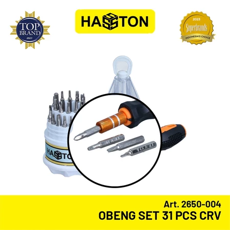 Hasston Obeng CRV Multifungsi Set 31Pcs (2650-004)