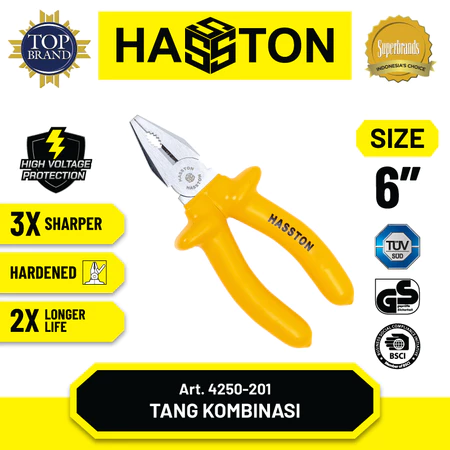 Hasston Tang Karet Insulation High Voltage/ Tang Listrik (4250)