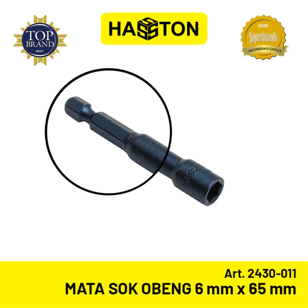 Hasston Mata Sok Obeng 6mmx65mm Super / Magnetic Nut Setter (2430-011)