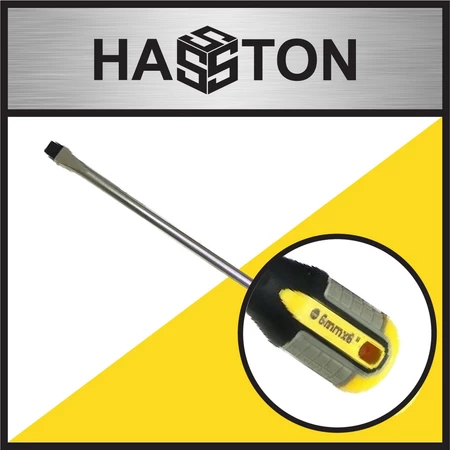 Hasston Obeng Handgrip Abu-abu Kuning (-) 5" (2515-005)
