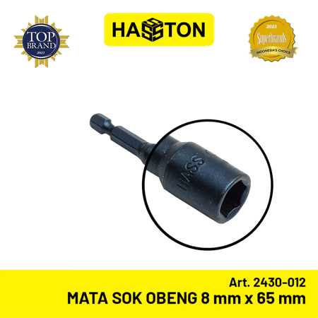 Hasston Mata Sok Obeng 8mmx65mm Super / Magnetic Nut Setter (2430-012)