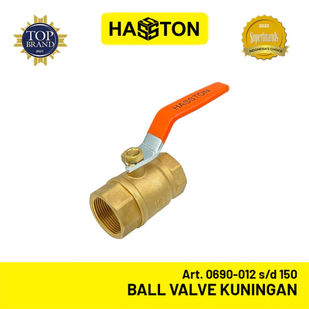 Hasston Ball Valve Kuningan/Katup Bola Kuningan / Stop Kran Air (0690)