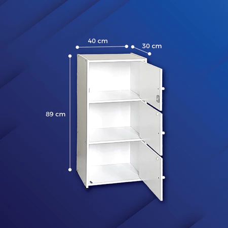 Lemari Rak Buku Serbaguna 3 Susun Verona Series Pienza Furniture