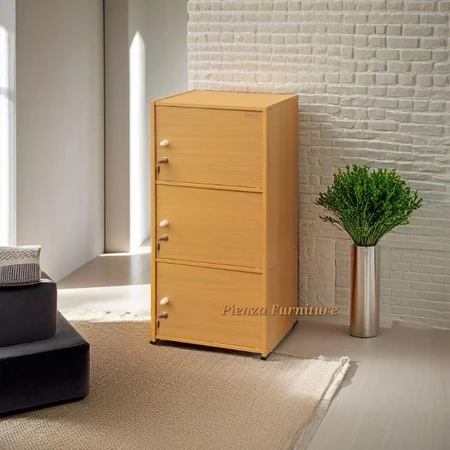 Lemari Rak Buku Serbaguna 3 Susun Verona Series Pienza Furniture