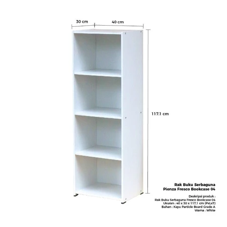 Rak Buku Serbaguna Pienza Fresco Bookcase 04