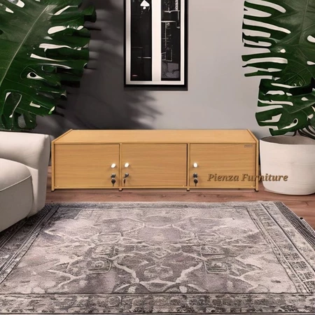 Lemari Rak Buku Serbaguna 3 Pintu Datar Verona 031 Pienza Furniture