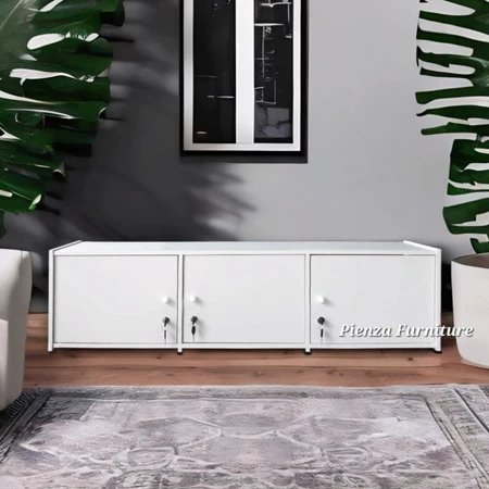 Lemari Rak Buku Serbaguna 3 Pintu Datar Verona 031 Pienza Furniture