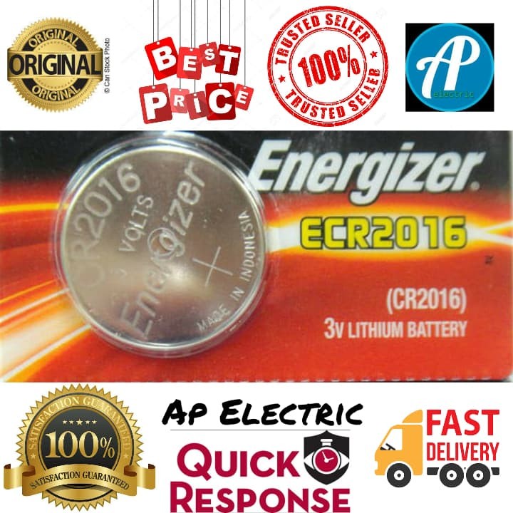 Baterai Battery Kancing Lithium Energizer CR2016 CR2025 CR2032