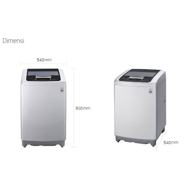 MESIN CUCI LG T2175VSPCK TOP LOADING 7.5 KG INVERTER T2175 OTOMATIS