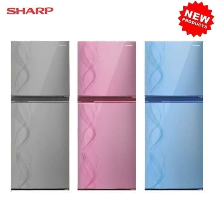 SHARP SJ-237ND Kulkas 2 Pintu Garansi 5 Tahun 205 Liter SJ237 SJ237ND